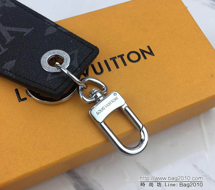 路易威登LV 頂級原單 M67916黑花 ENCHAPPES 鑰匙扣 刻有路易威登品牌標識  ydh1045
